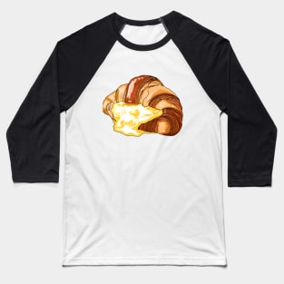 croissant with melted cheese Baseball T-Shirt